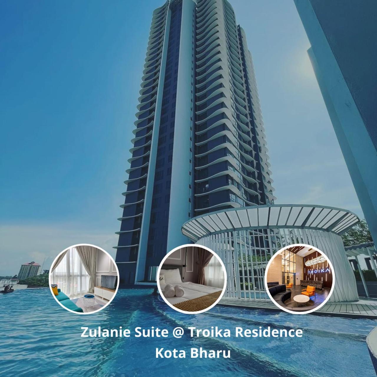 Zulanie Suite Troika Residence, Spacious And Cozy With Pool, Free Wifi & Netflix In Golden Triangle Of Kota Bharu Exterior photo